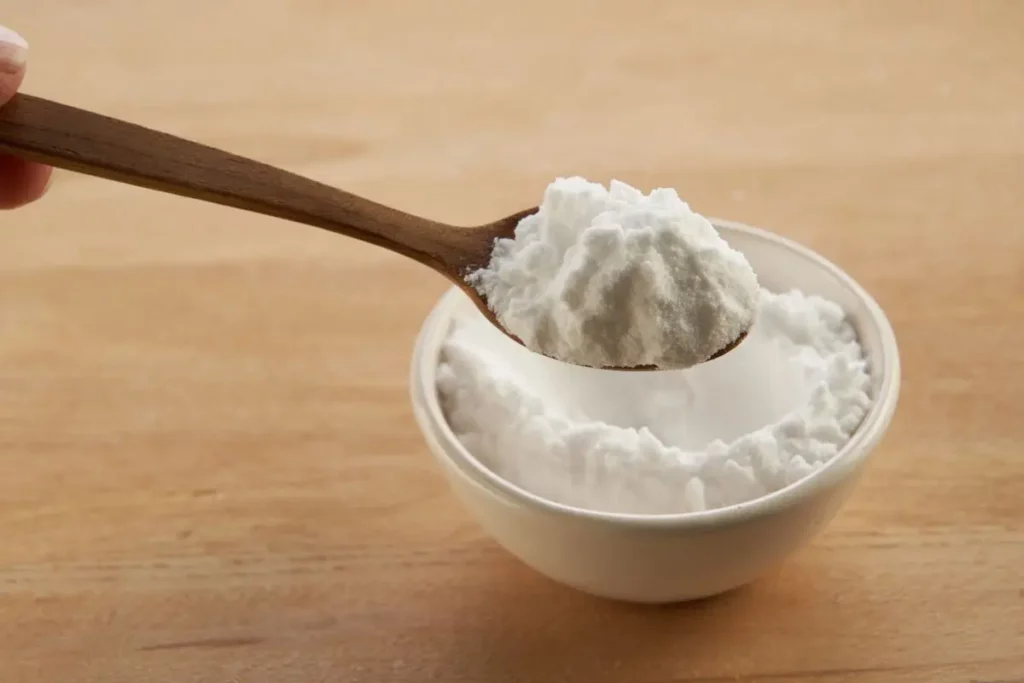 Une cuillère de bicarbonate de soude.