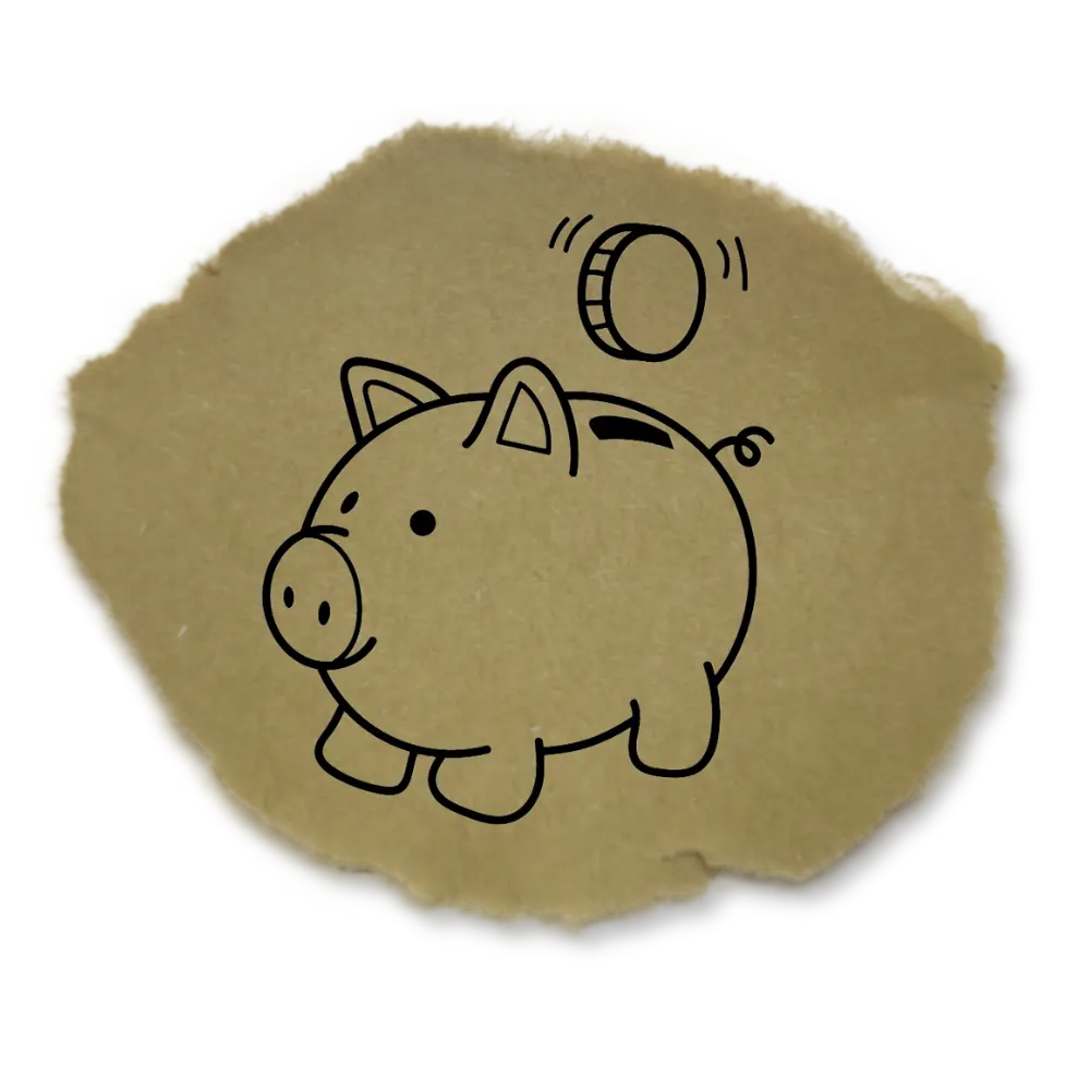 Tirelire en forme de cochon symbolisant l’économie.